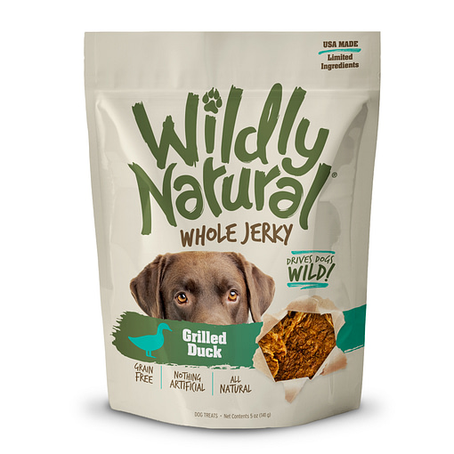 Fruitable Wildy Natural Whole Jerky Grilled Duck Dog Treats 5oz