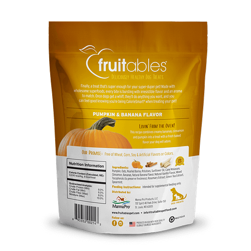 Fruitables Pumpkin & Banana Dog Treat 7oz