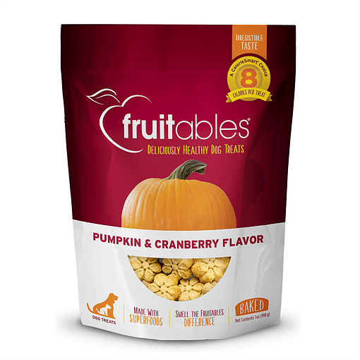 Fruitables Pumpkin & Cranberry Dog Treat 7oz