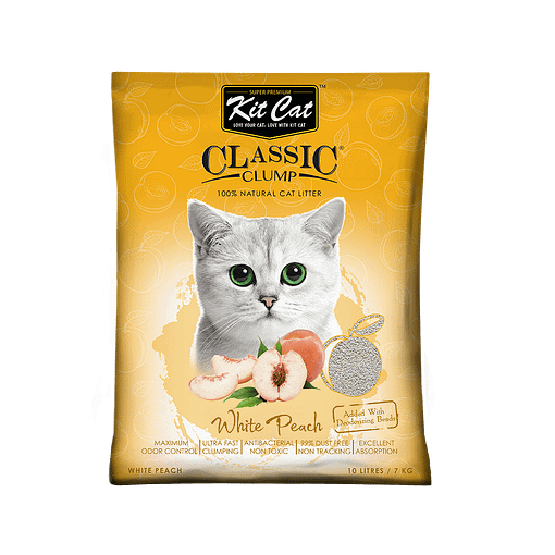 Kitcat Cat Litter 10L/7kg (White Peach)