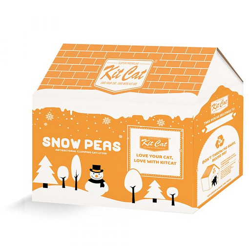 Kit Cat Snow Peas Cat Litter (Peach) 7L