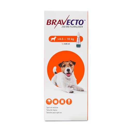 Bravecto Spot On Small Size Dog (250mg) 4.5kg to 10kg