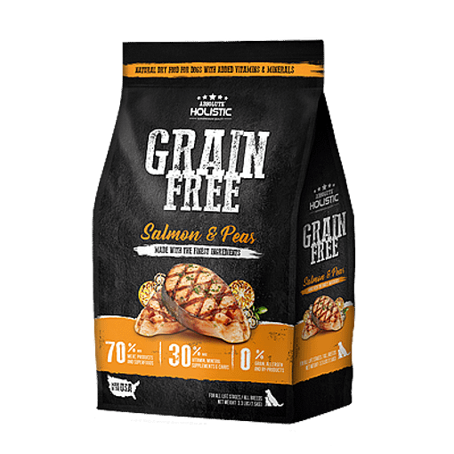 Absolute Holistic Grain Free Salmon & Peas Dog Food 3.3lbs