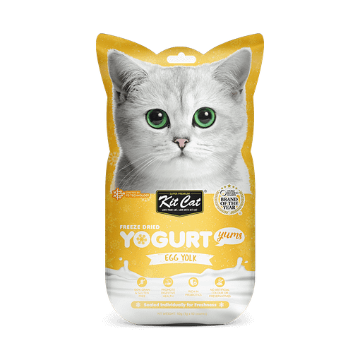 Kit Cat Freeze Dried Yogurt Yums Cat Treat - Egg Yolk (10pcs)