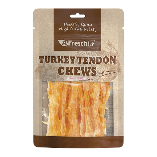 Afreschi Turkey Tendon Strip Dog Treats 100g