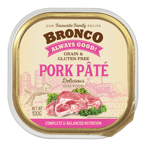 Bronco Pork Pate Tray 100g