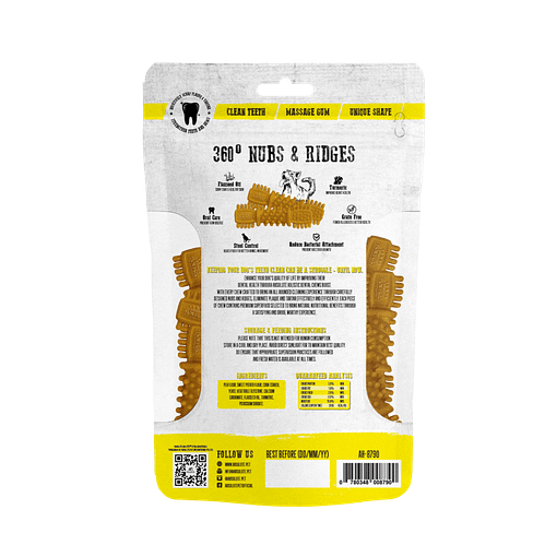 Absolute Holistic Turmeric Boost Dental Chew Dog Treats