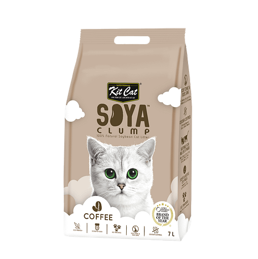 Kit Cat Soya Clump Soybean Litter 7L (Coffee)