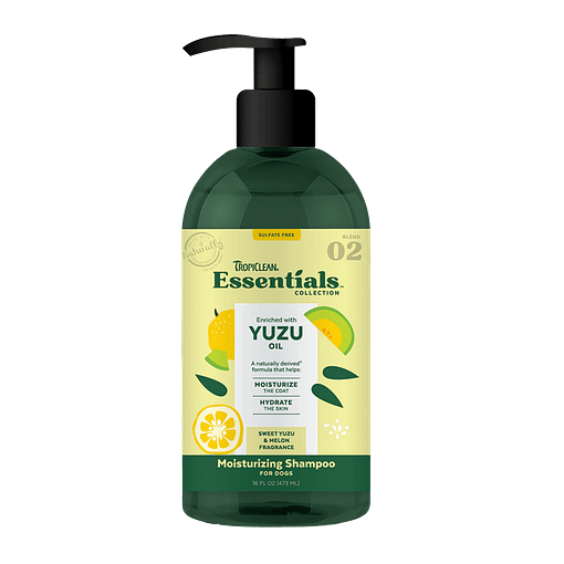 TropiClean Essentials Yuzu Fruit Shampoo for Dogs 16oz