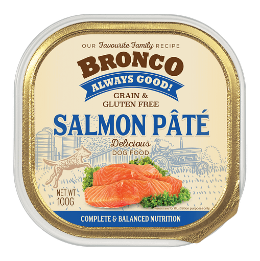 Bronco Salmon Pate Tray 100g