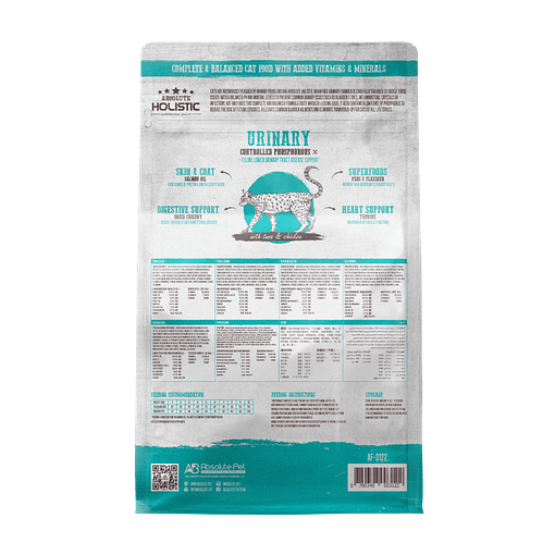 Absolute Holistic Grain Free Dry Cat Food - Urinary 3lbs