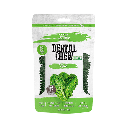 Absolute Holistic Kale Boost Dental Chew Dog Treats 160g