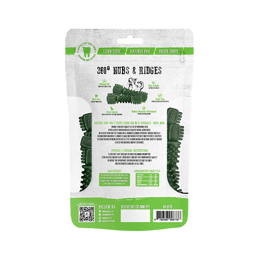 Absolute Holistic Kale Boost Dental Chew Dog Treats 160g