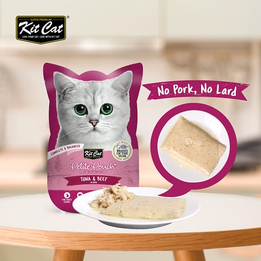 Kit Cat Petite Pouch Tuna & Beef Wet Cat Food