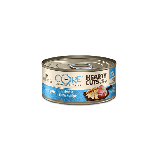 Wellness Core Hearty Cuts in Gravy for Cat – Shredded Chicken & Tuna 5.5oz