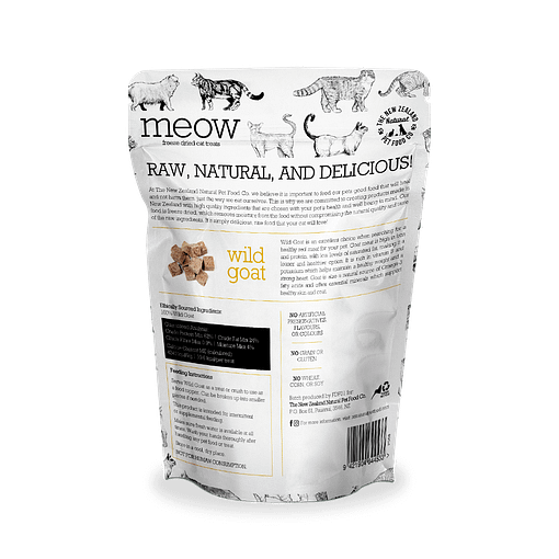 MEOW F/D Raw Wild Goat Treats 50g