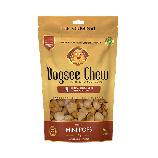 Dogsee Chew Coconut Mini Pops Mini bite-sized Dog Training Treats 70g