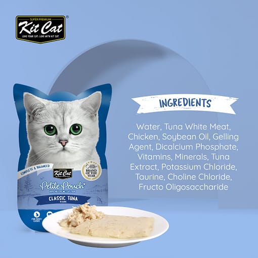 Kit Cat Petite Pouch Classic Tuna Wet Cat Food