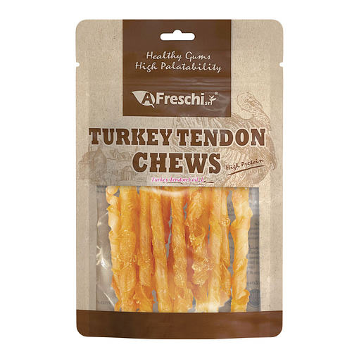 Afreschi Turkey Tendon Coil Dog Treats Large