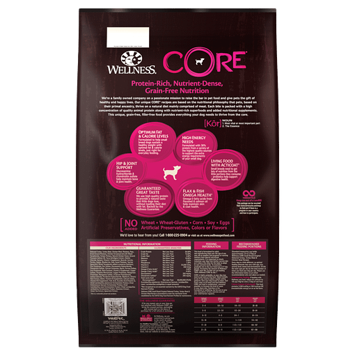 Wellness Core Grain-Free for Small Dog Breed – Original