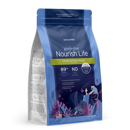 N411 Nourish Life Grain-free for Cats Chicken and Turkey For Kittens