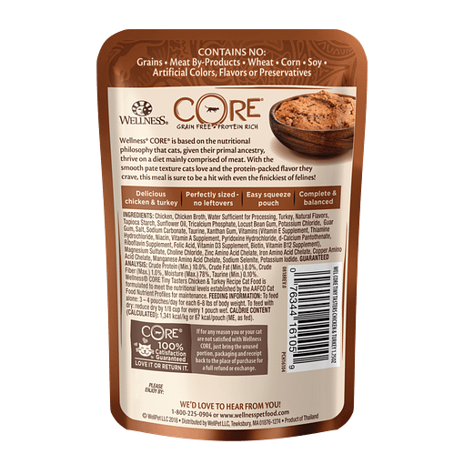 Wellness Core Tiny Tasters Chicken & Turkey for Cat 1.75oz