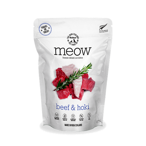 MEOW F/D Raw Beef & Hoki Cat Treats 50g