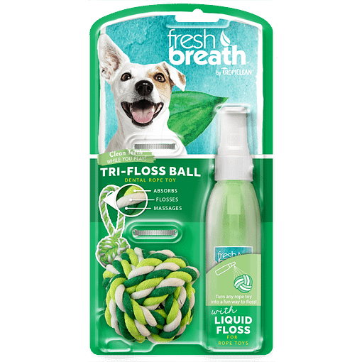 TropiClean Liquid Floss Triflossball 4 fl oz