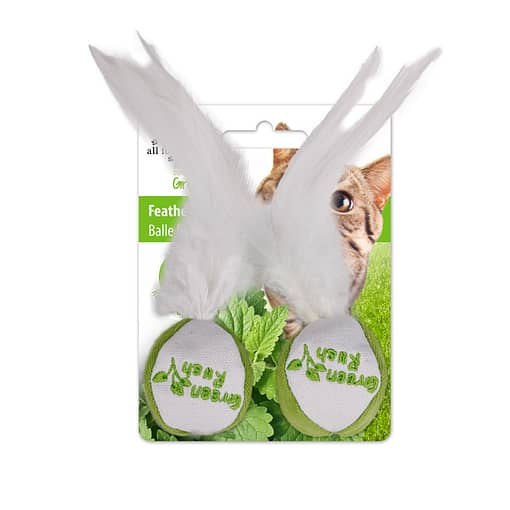 AFP Green Rush Feather Balls for Cat