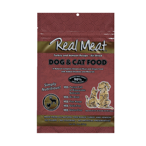 Real Meat Turkey & Venison Air-Dried Food 14oz