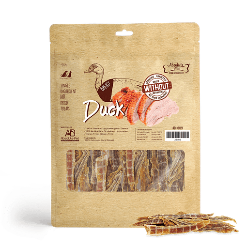 Absolute Bites Air Dried Duck Breast 450g