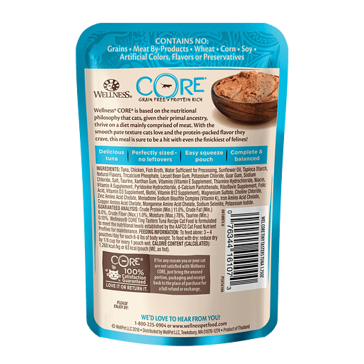 Wellness Core Tiny Tasters Tuna for Cat 1.75oz