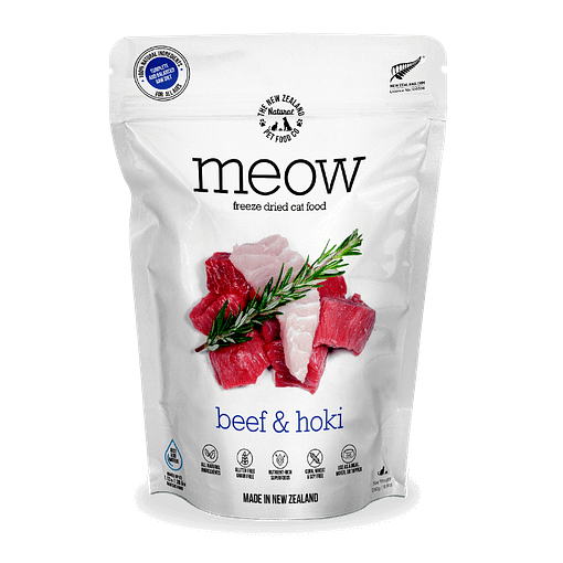 MEOW Freeze Dried Raw Beef & Hoki Cat 280g