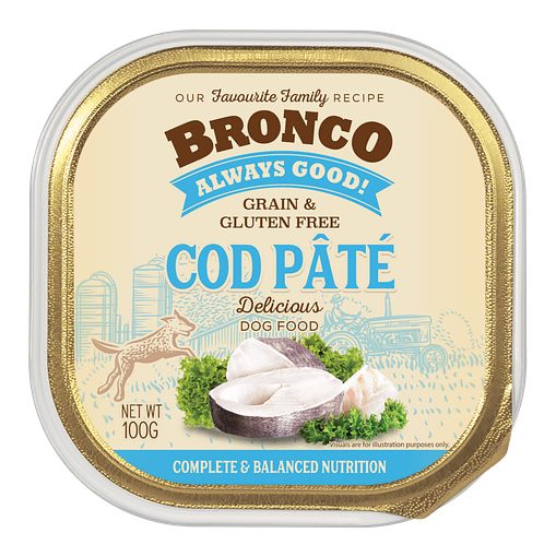 Bronco Cod Pate Tray 100g