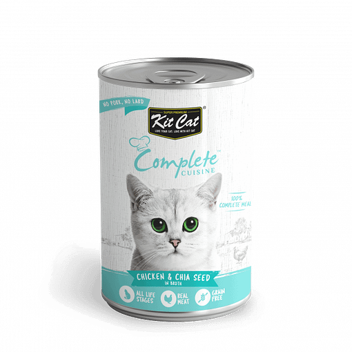 Kit Cat Complete Cuisine Canned Cat Food (Chicken & Chia Seed in Broth)