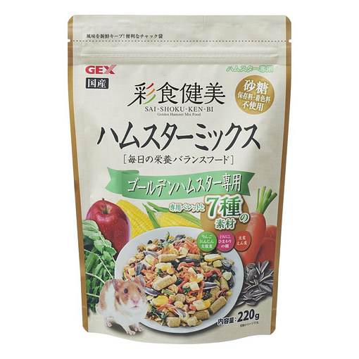 Gex Saishoku 7 Ingredient Golden Hamster Mix 220g