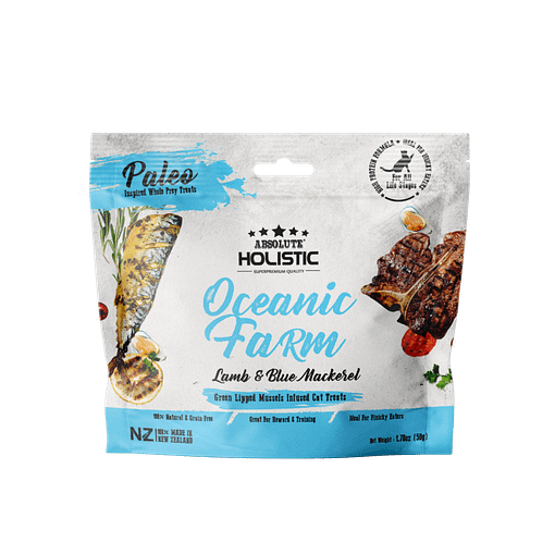 Absolute Holistic Air Dried Cat Treats (Oceanic Farm) 50g