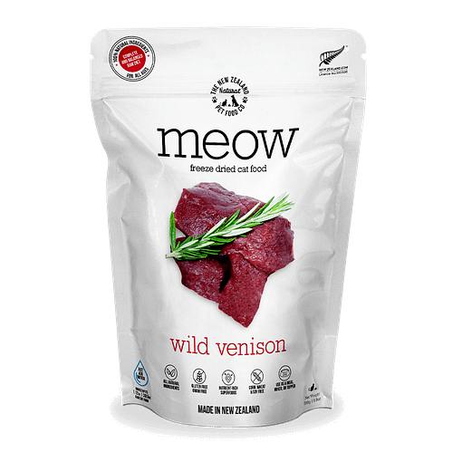 MEOW Freeze Dried Raw Wild Venison Cat Food 280g