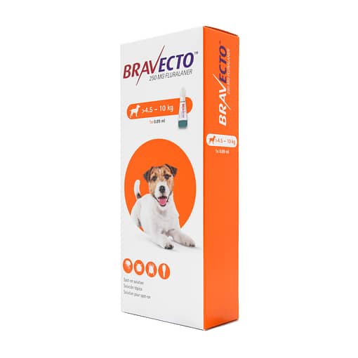 Bravecto Spot On Small Size Dog (250mg) 4.5kg to 10kg