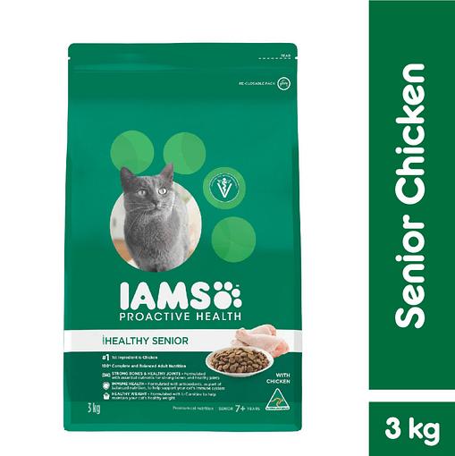 IAMS Cat Food Dry FoodSenior Chicken 3kg