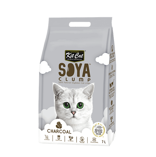 Kit Cat Soya Clump Soybean Litter 7L (Charcoal)