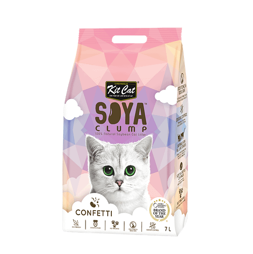 Kit Cat Soya Clump Soybean Litter 7L (Confetti)