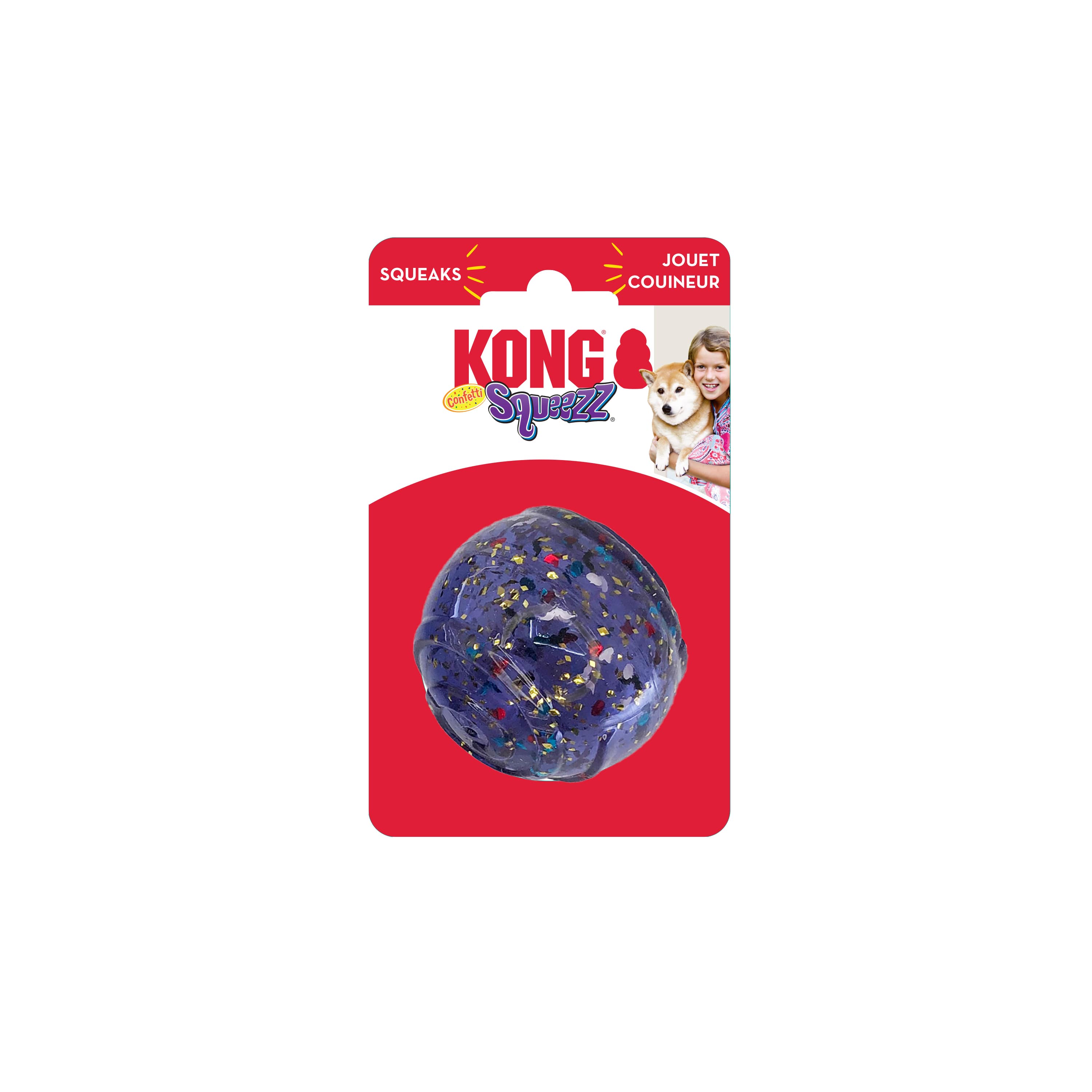 KONG Halloween Squeezz Confetti Ball Assorted Dog Toy (Medium