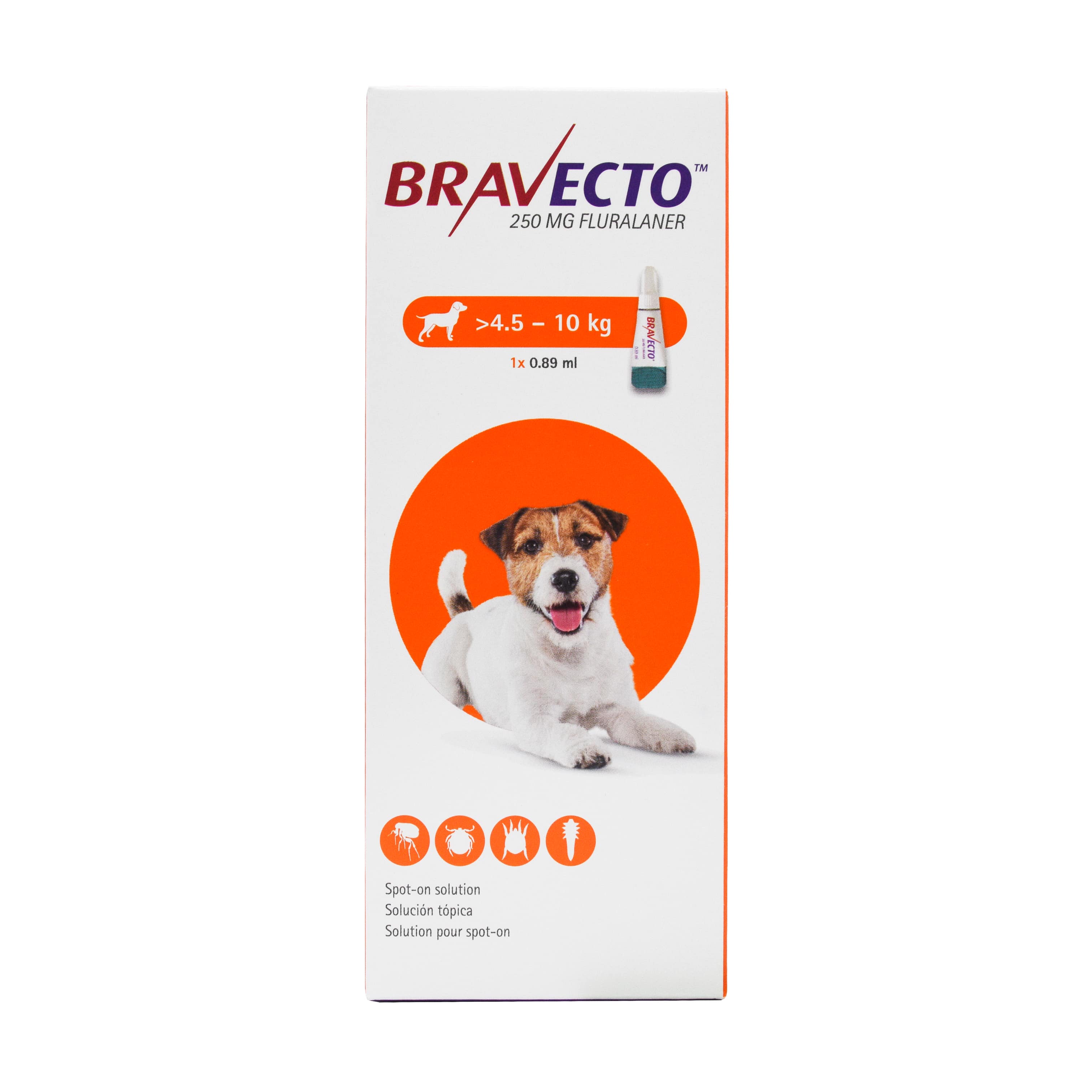 Bravecto Spot On Small Size Dog (250mg) 4.5kg to 10kg PetMall Singapore